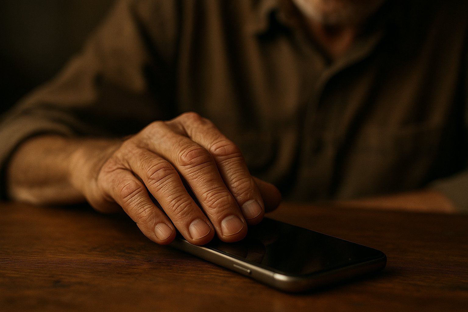 man guarding his time by declining a call