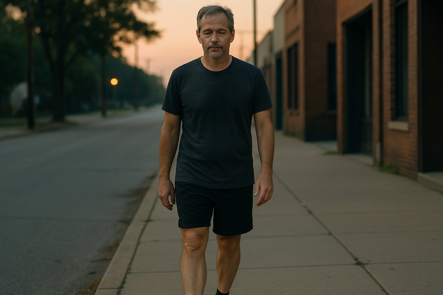 Man choosing meaning through repeated daily effort